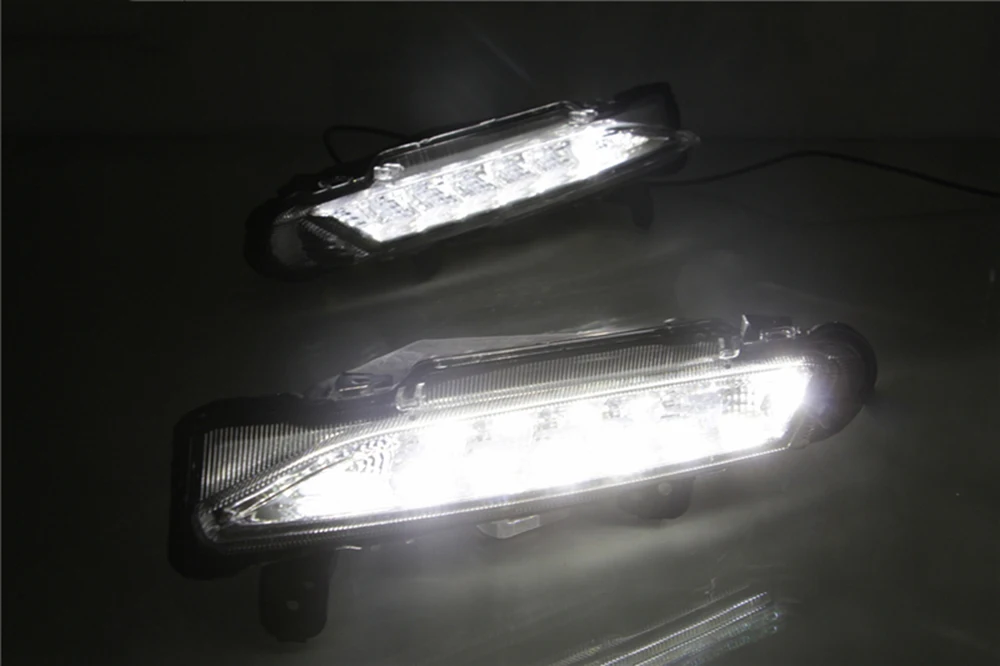 CSCSNL 1 набор 12V автомобильный светодиодный для Toyota Yaris 2017 2018 2019 DRL Габаритные огни