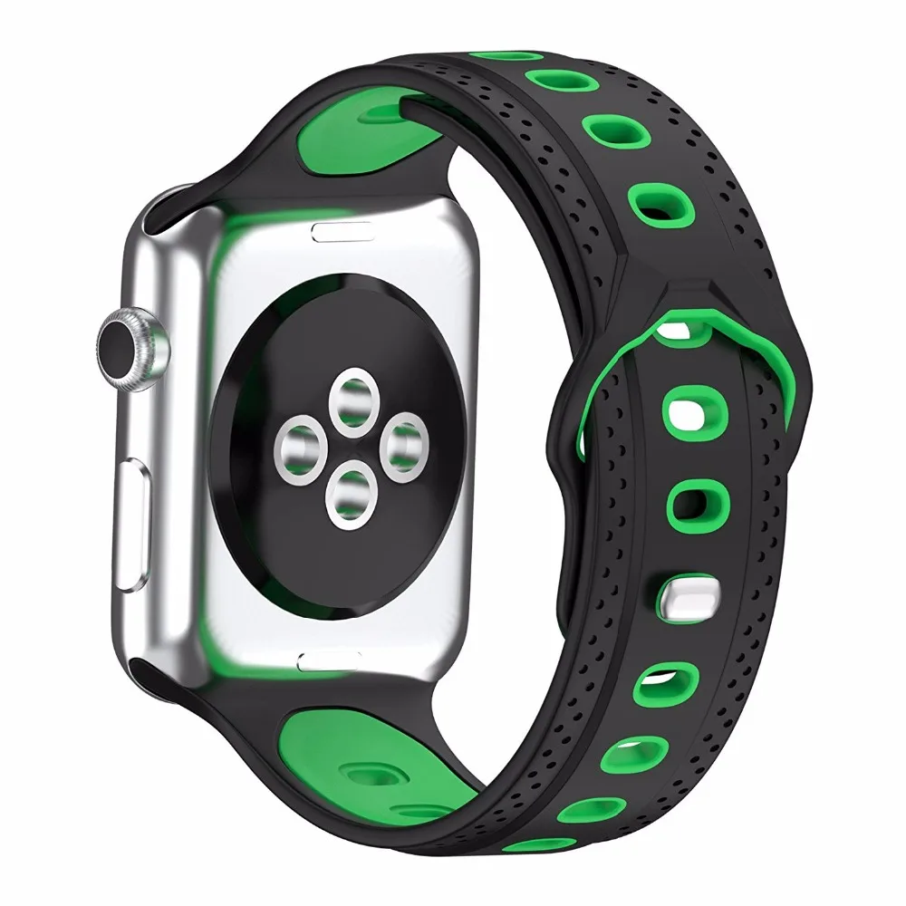 Bemorcabo силиконовый спортивный ремешок сменный Браслет для Apple Watch Series 3/Series 2/Series