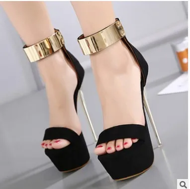 

16CM high heels platform wedding party shoes women high heels ladies shoes sexy black high heels dress party pumps women shoes