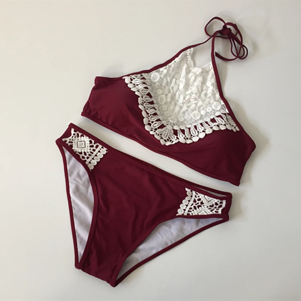 5 комплектов 2017 сексуальные бикини с низкой талией женский купальник Maillot de Bain Femme