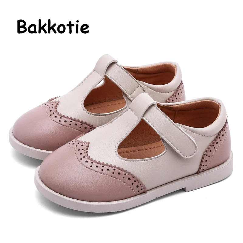 Bakkotie/Осенняя детская модная черная модельная обувь для маленьких девочек милые
