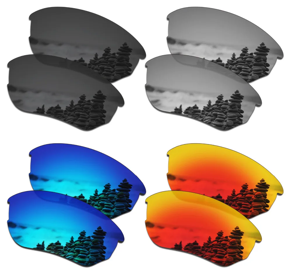4 пары поляризованных солнцезащитных очков SmartVLT Сменные линзы для Oakley Flak Beta