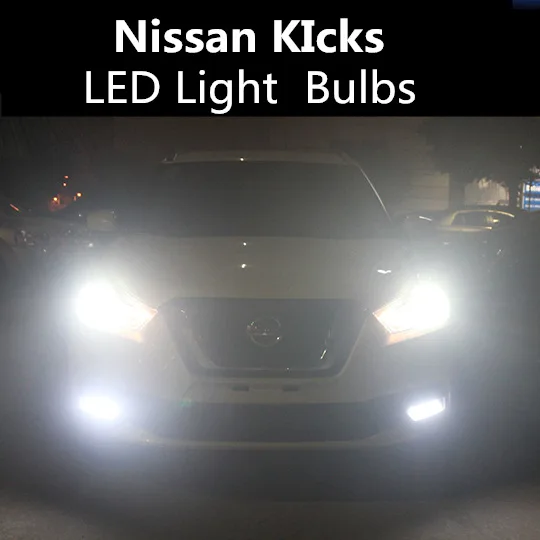 car LED Headlight Kit Turbo Fan  for Nissan KIcks LED Light  Bulbs12V 90w 6000K H9 H11