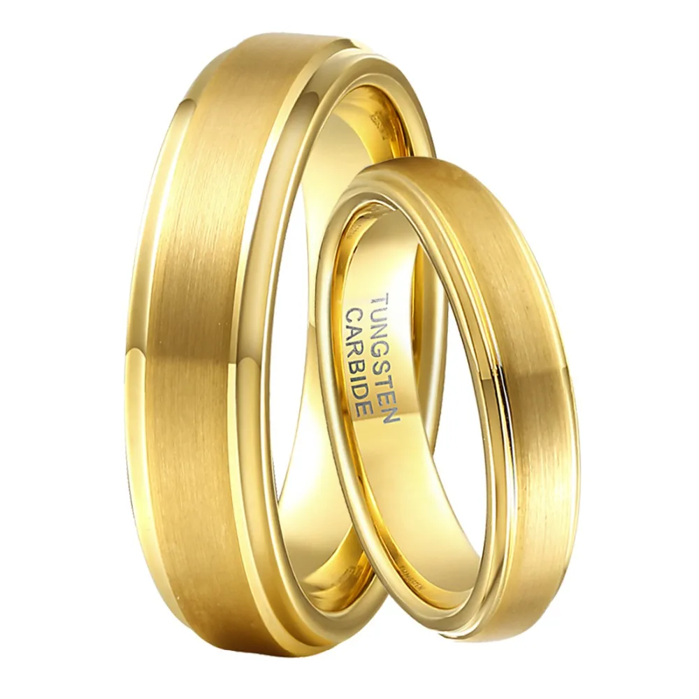 1 пара 6 мм и 4 мальчик девочки обручальные кольца набор парные для влюбленных