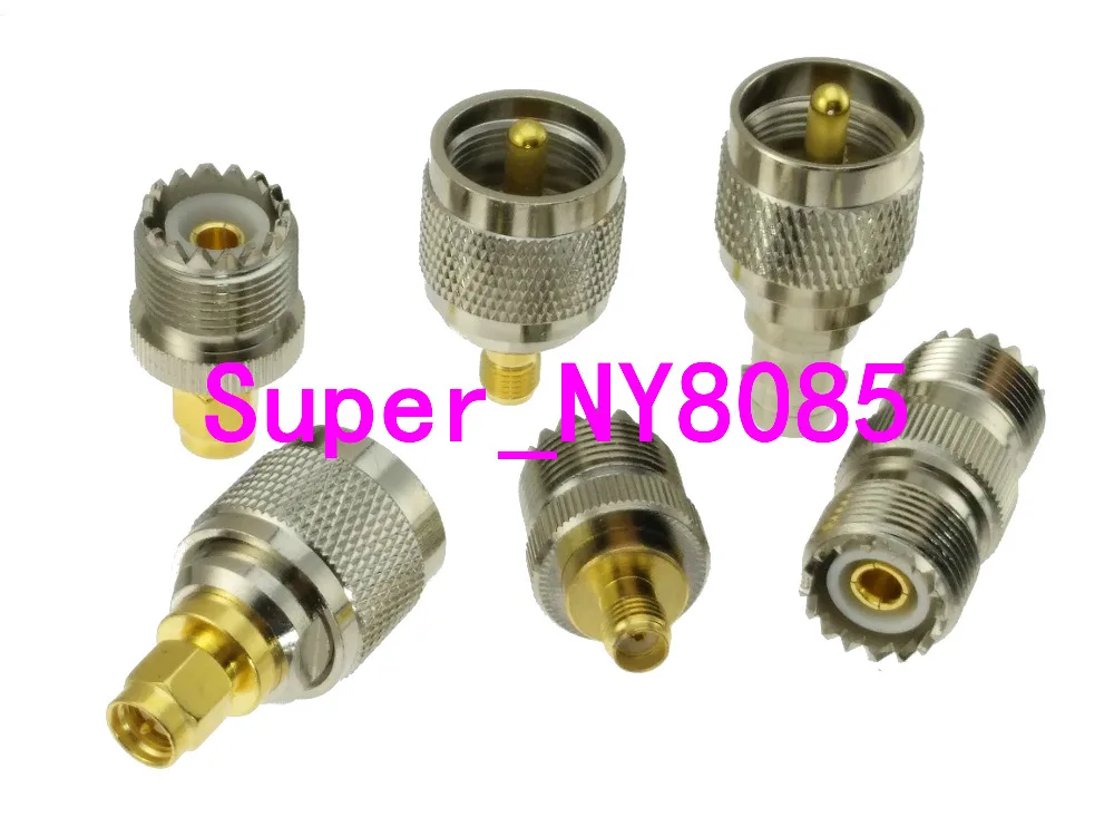 6pcs/set UHF PL259 SO239 to SMA BNC RF Coaxial connector adapter | Обустройство дома