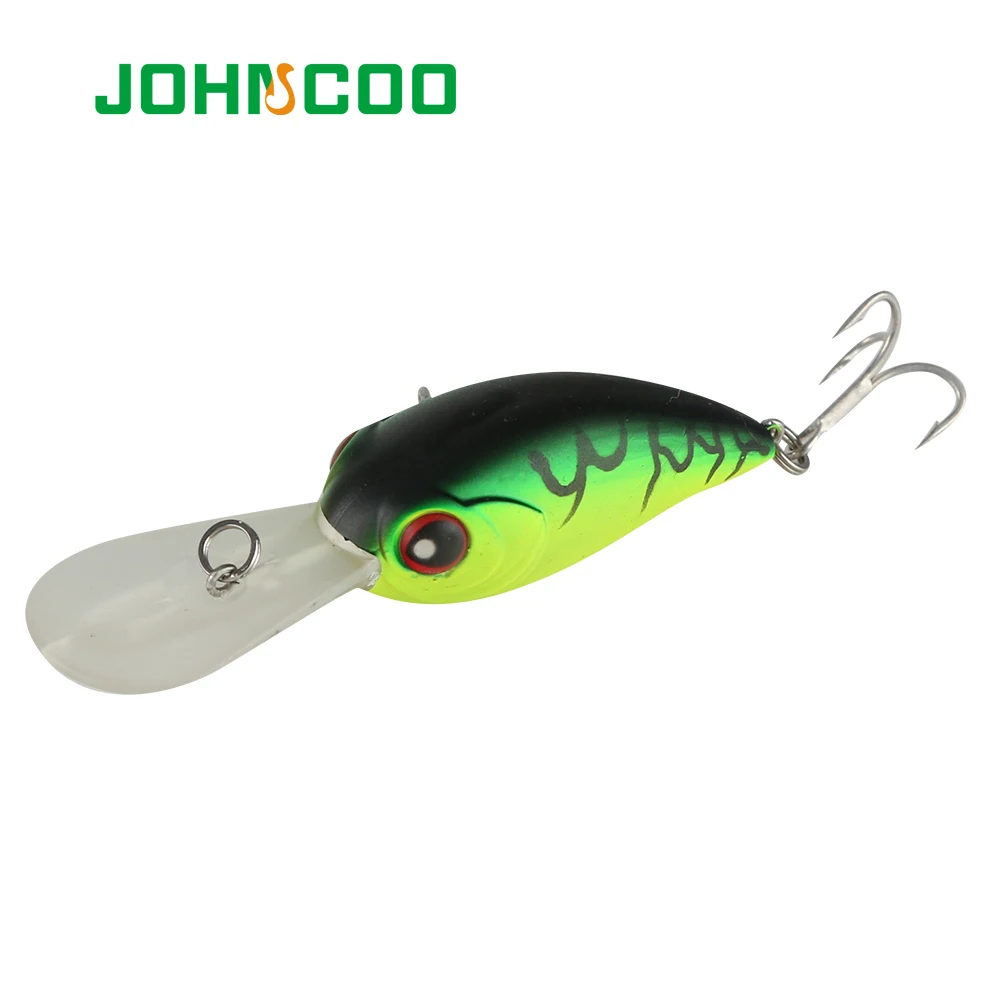 JOHNCOO 2017NEW Crankbaits рыболовная приманка 50 мм 10 8 г глубина погружения 1 5 м реалистичные