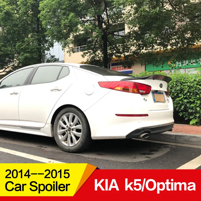 Используется для KIA k5/спойлер Optima год глянцевое углеродное волокно/FRP заднее крыло R стиль спойлер, аксессуары