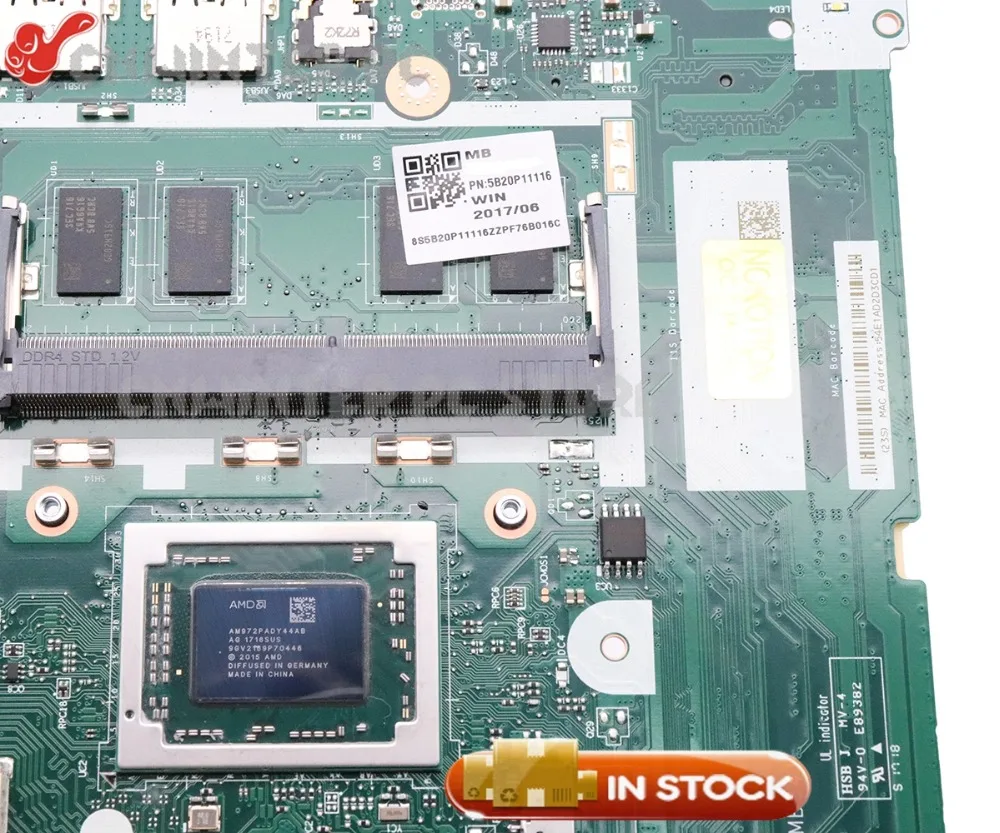 Материнская плата NOKOTION для ноутбука Lenovo IdeaPad 320 15ABR A12 9720P CPU 5B20P11116 DG526 DG527 DG726