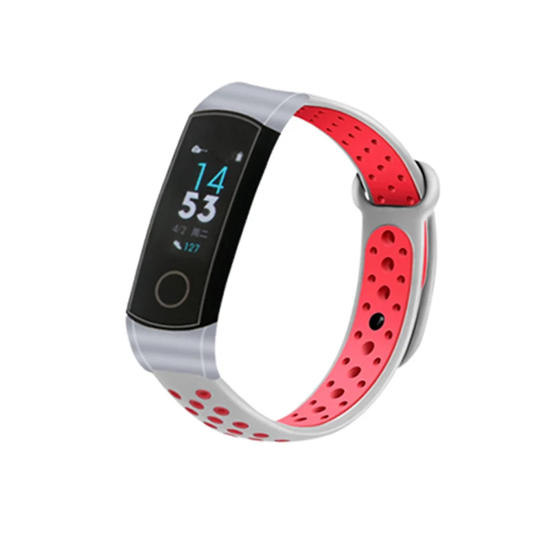 Силиконовый металлический ремешок для huawei Honor Band 4, резиновый браслет, браслет из нержавеющей стали, браслет huawei Band 4, аксессуары для браслетов