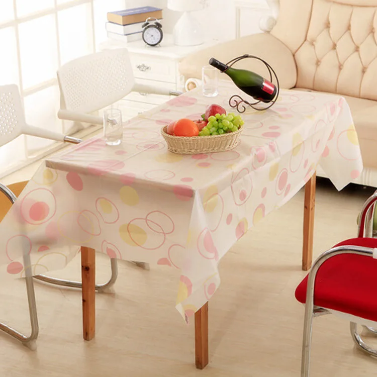NEW PVC Pastoral transparent frosted table cloth waterproof Oilproof non wash plastic pad anti hot coffee tablecloth | Дом и сад