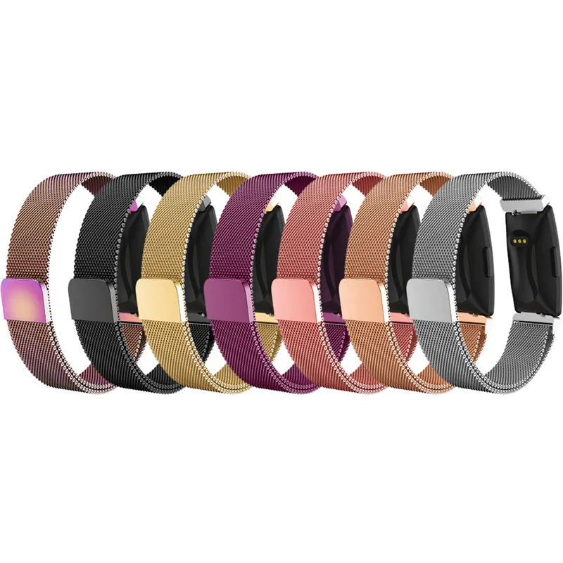 Hangrui Миланская петля для Fitbit Inspire HR аксессуары магнитный браслет из нержавеющей