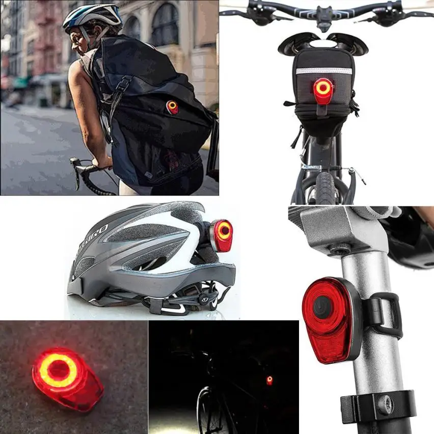 USB перезаряжаемая велосипедная фара + задний свет светодиодный цикл безопасный