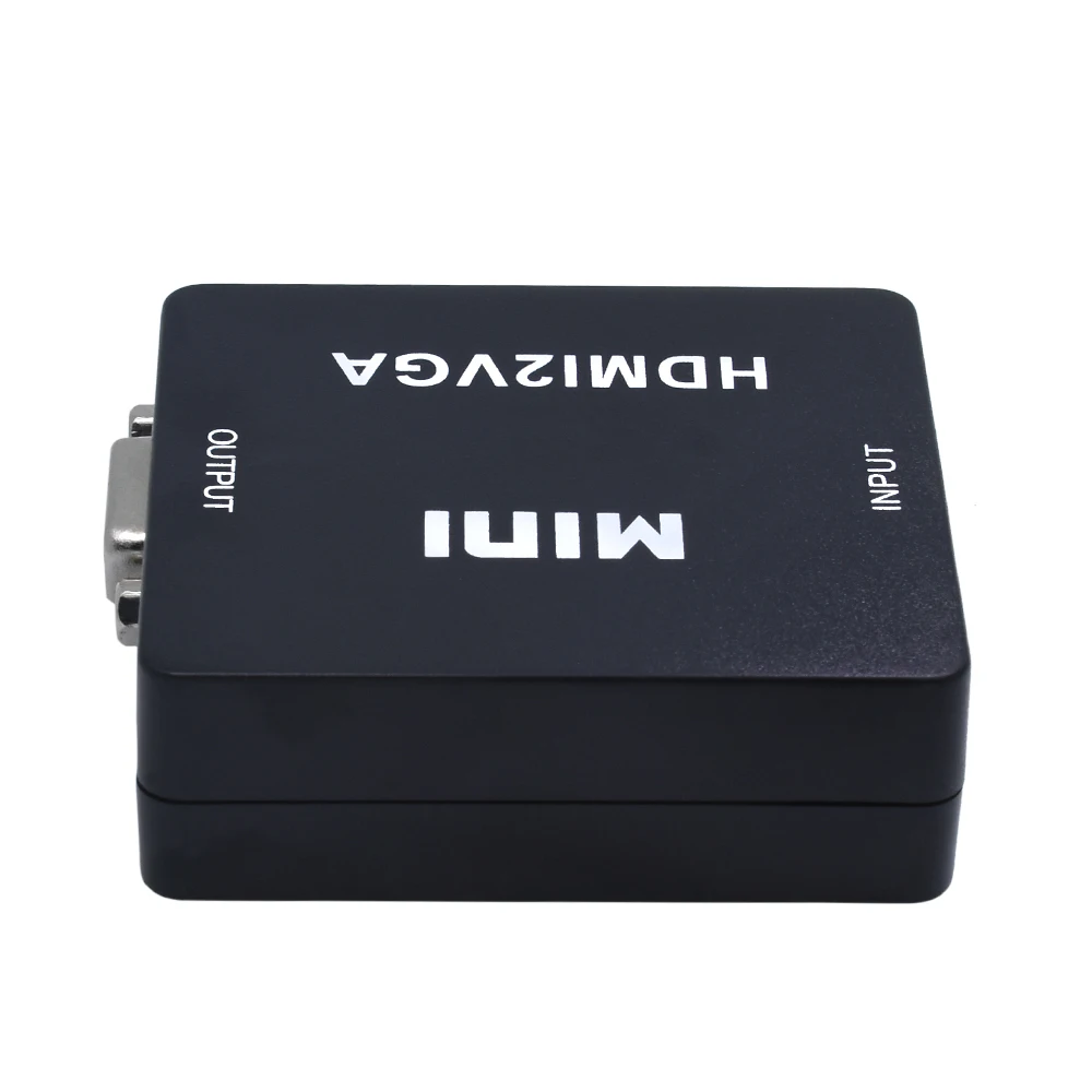 TISHRIC мини HDMI к VGA конвертер коробка адаптер HD1080P HDMI2VGA с аудио мощность для Xbox DVD PS3 проектор конвертер коробка