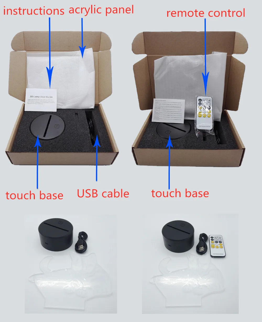 Креативный 3D ночник, очень яркий Автомобильный светодиодный USB Настольный светильник, 7 цветов, меняющий 3d светильник, новинка, светодиодный ночник, декор для гостиной