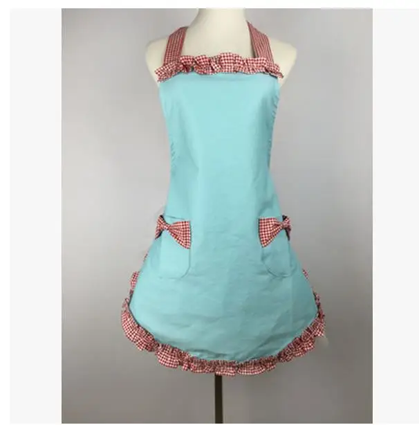 Роскошные фартуки сетки Ресторан Небесно голубой ногтей красота модный фартук