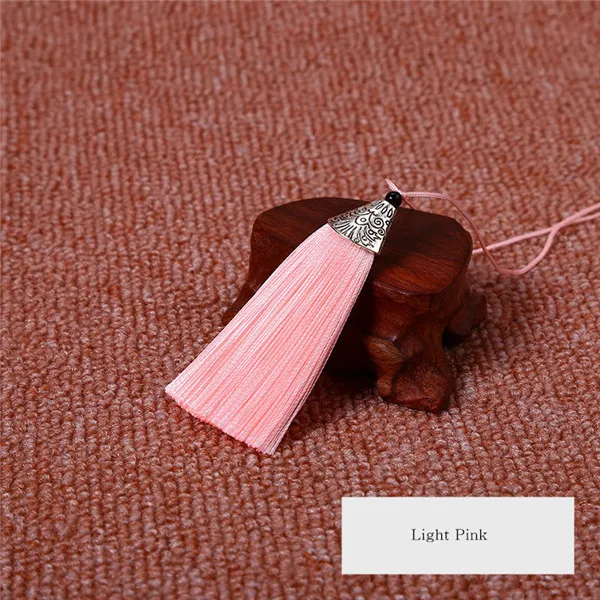 Light Pink 5 шт. многоцветная декоративная подвеска из полиэстера с кисточками DIY занавес Швейные аксессуары в китайском стиле Закладка маленькая кисточка - Цвет: Light Pink