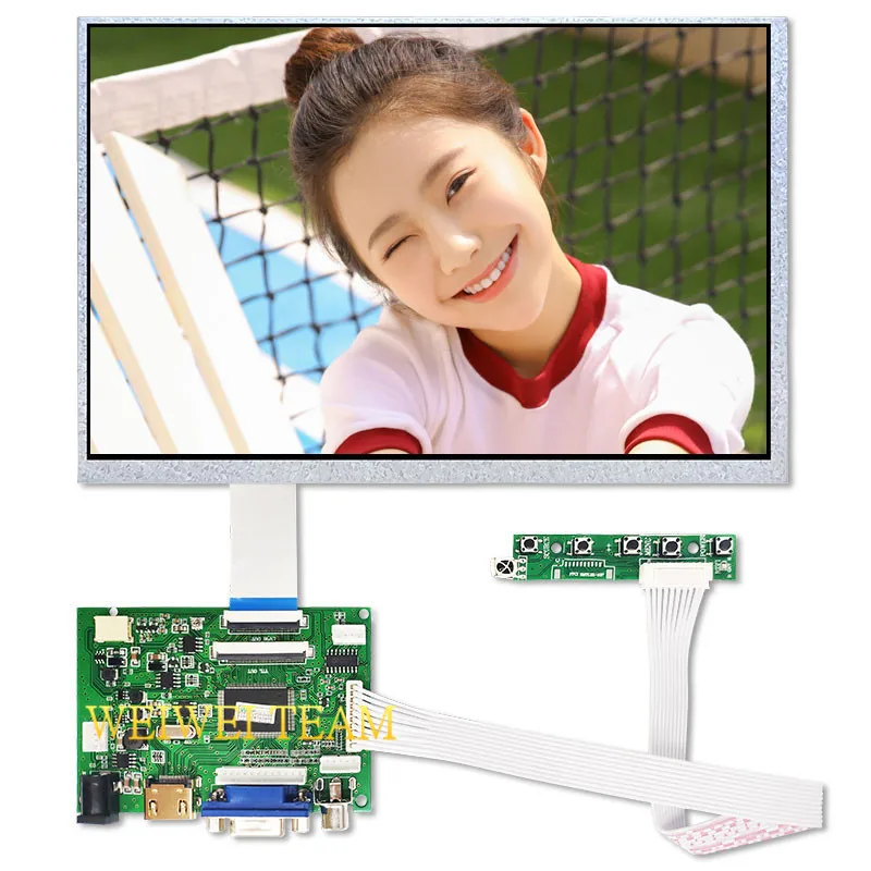 10.1 IPS Screen For Raspberry Pi 3 LCD Monitor 1280x800 Display Panel TTL LVDS Controller Board  VGA 2AV 50PIN VS-TY2662-V1