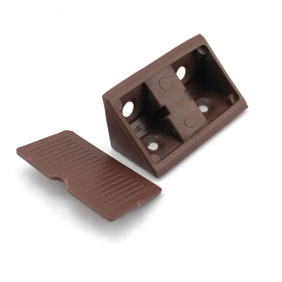 

2pcs/lot J455 Coffee Color Plastic L-shaped Corner Brace Model Cover Band Indices Fixed Parts Free Shipping Russia