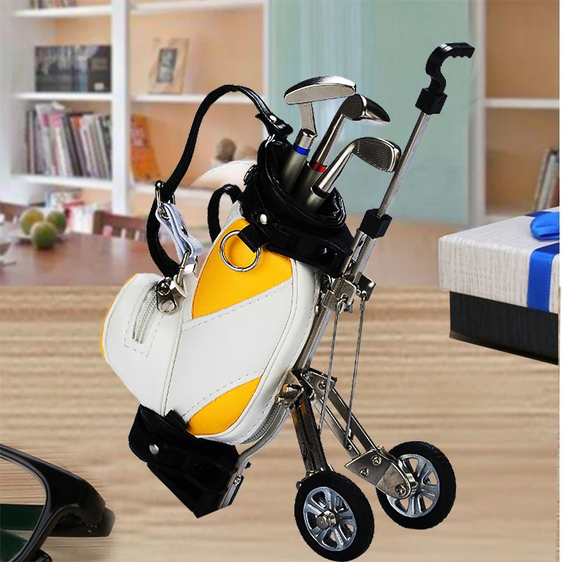 CRESTGOLF Golf Подарочный держатель для ручки с 3 ручками сумки гольфа украшения стола
