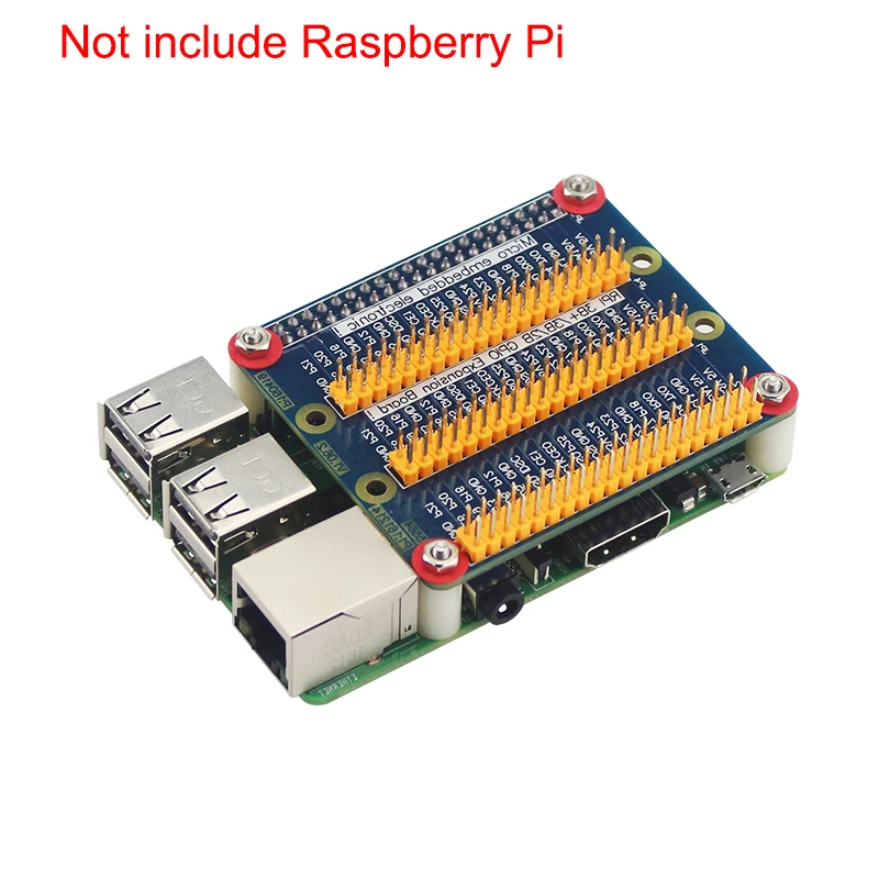 Плата-удлинитель Raspberry Pi 4 Model B адаптер 3x40 Pin GPIO с 1 на 3 модуля для Orange 4B/3B +/3B |