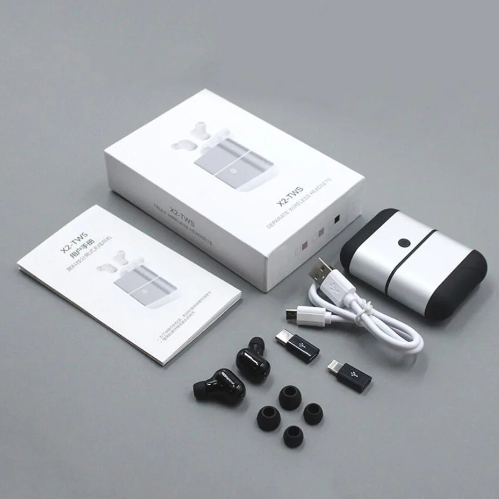 X2 СПЦ Bluetooth беспроводная мини спортивный бинауральные наушники HiFi стерео