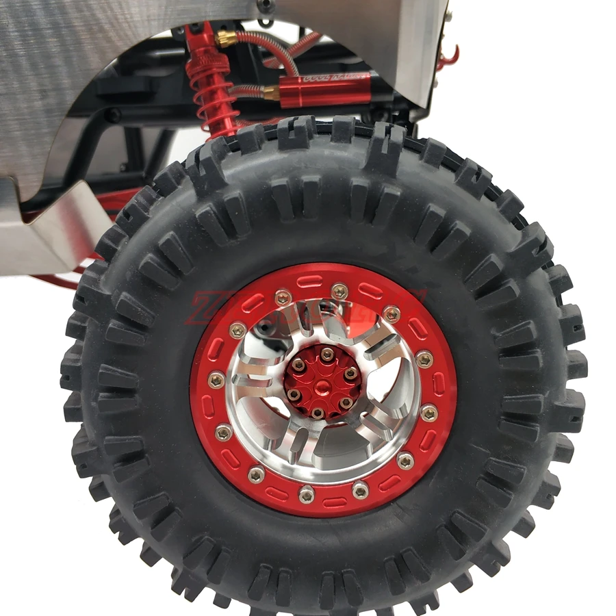 4 шт. алюминиевый 1/10 гусеничный 2 &quotBeadlock колеса диски 10 спицевые для осевого Рейфа