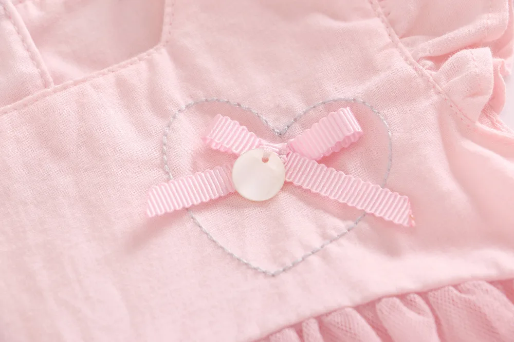 Новинка 2018 модные летние розовые платья для маленьких девочек милое платье