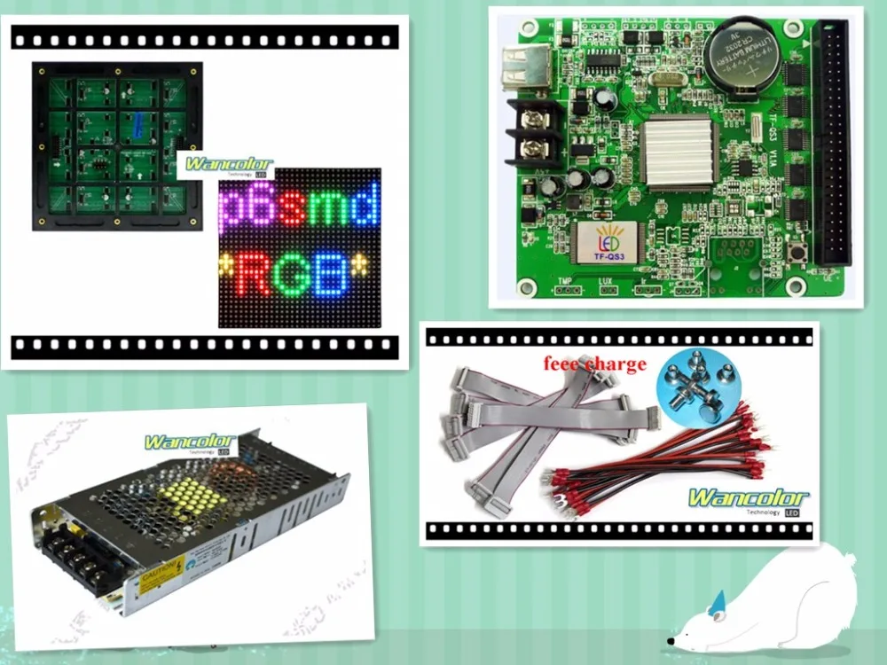 Бесплатная доставка светодиодный дисплей для самостоятельной сборки 20 шт.