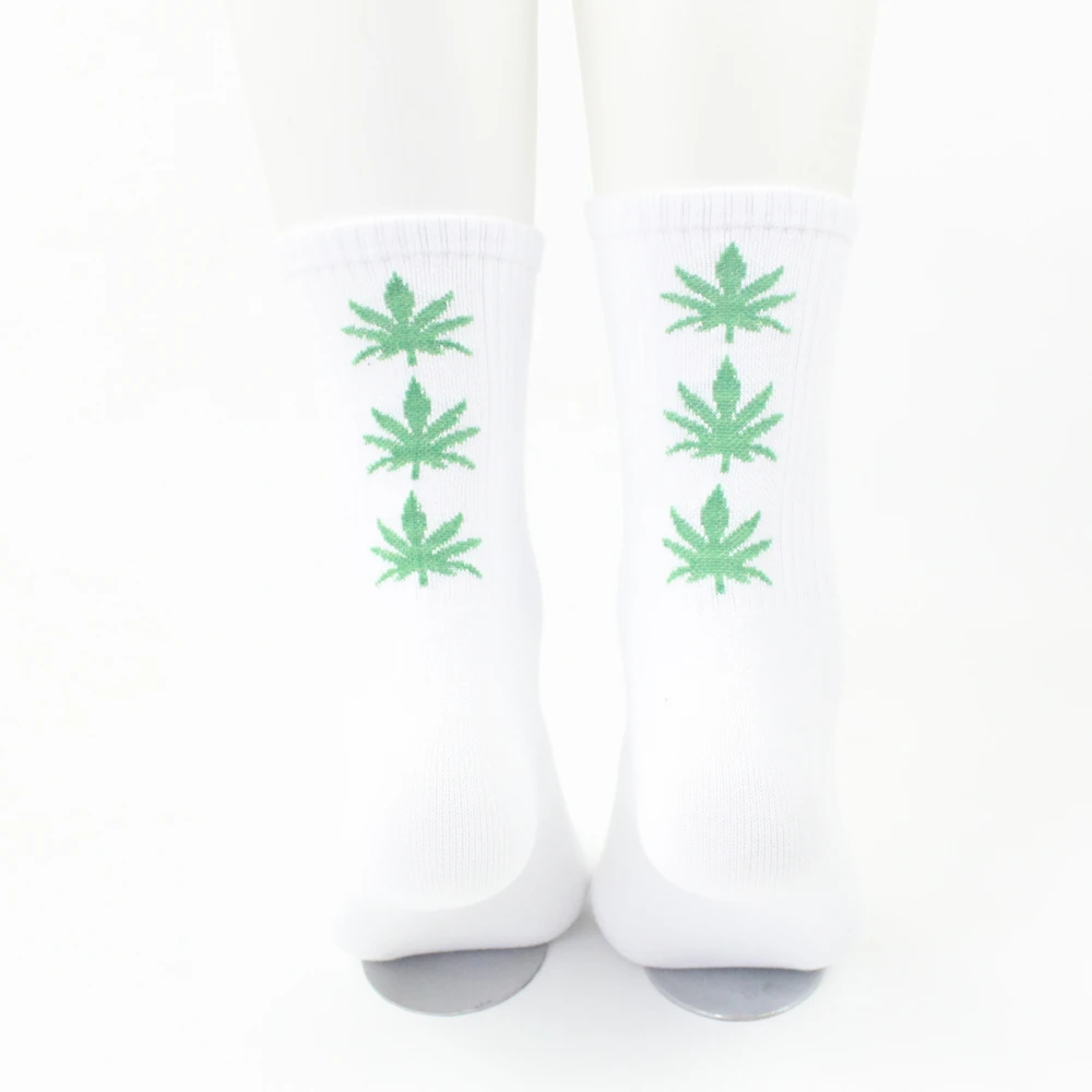 Женские Мужские забавные носки до лодыжки конопляные Meias длинные Happy Maple Leaf Sokken хлопок трава травы calcetines skarpetki meias WZXW005