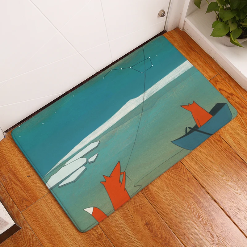 Comwarm 40*60 см фланелевые мягкие цветные ковры милый мультфильм катание на лодках