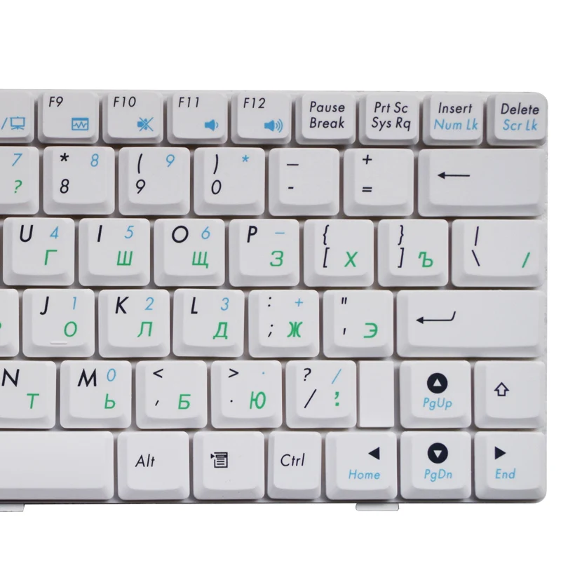 RU белая новая клавиатура для ноутбука ASUS EPC EeePC 1000H 1000HA 1000HD русская|laptop keyboard|russian