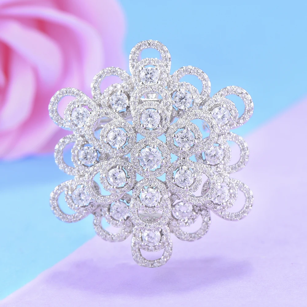 GODKI Роскошная Цветочная Праздничная брошь Букет для женщин в разных значках