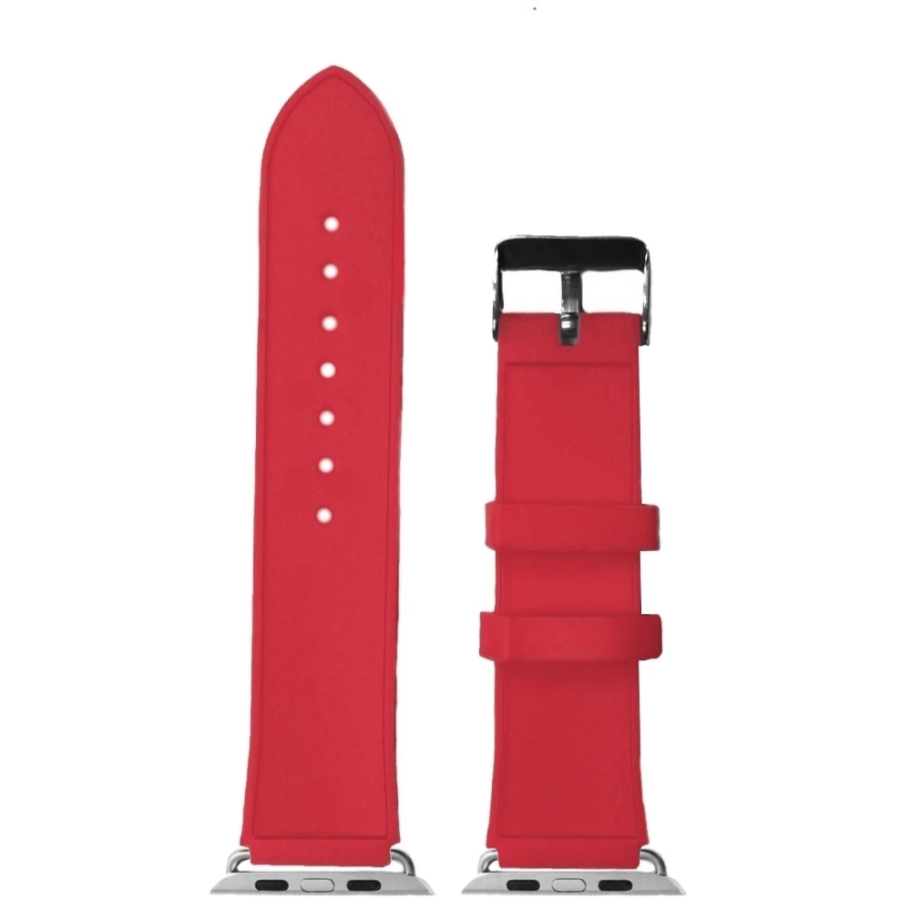 38 мм любовь красный цвет силиконовый желе резиновый ремешок для часов мода