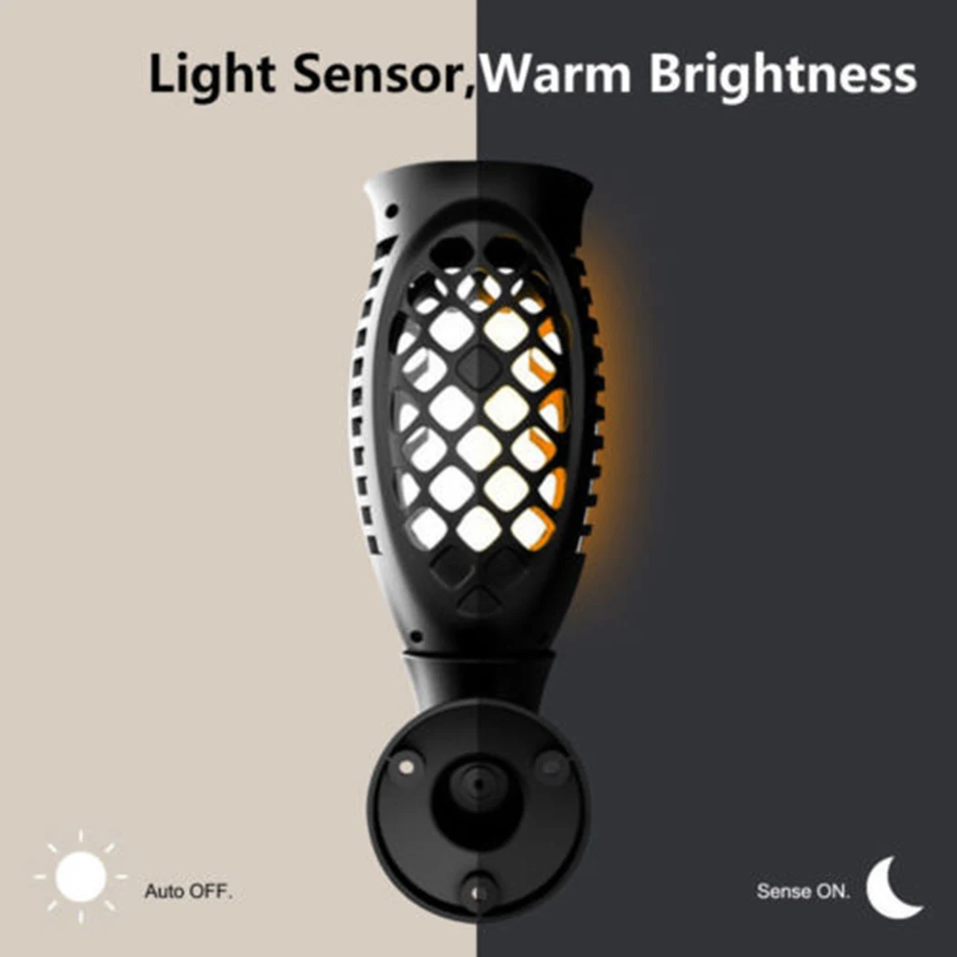 3 Modes Outside square Solar Light Street style Lamp Flame Led Lights Decoration Outdoor Lawn lights 3.7V Working Bulb | Освещение