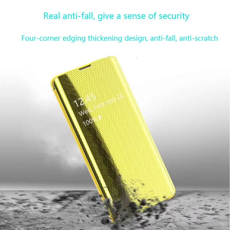 Smart mirror Flip Luxury phone case For Samsung S8 S9 S10 Plus S7 Edge A30 A50 A70 A750 Note 8 9 S10E back cover |