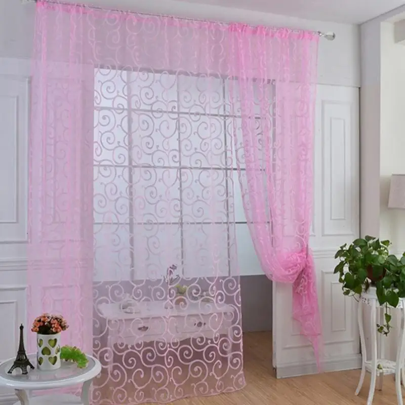 Европейский стиль жаккардовый дизайн украшения дома Современные занавес тюль