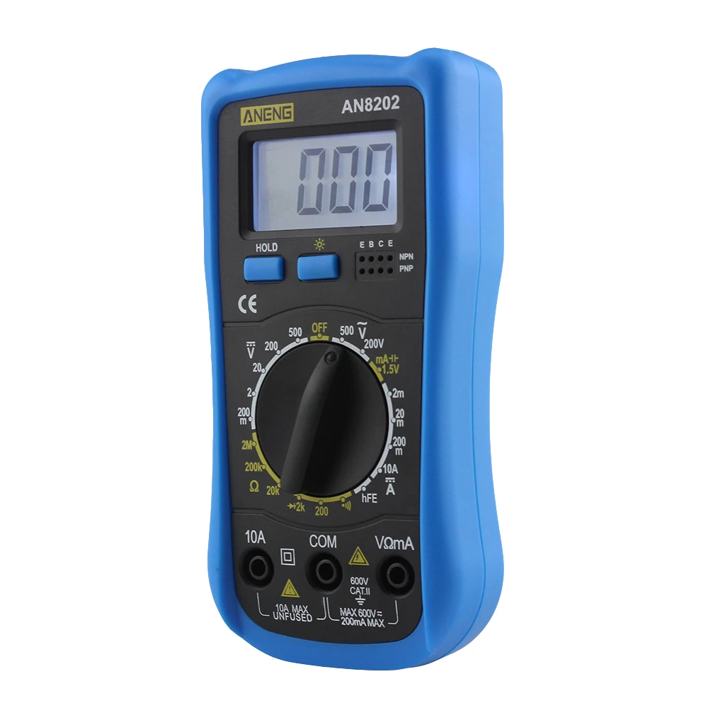ANENG AN8202 Цифровой мультиметр ЖК дисплей DC AC Напряжение диода Freguency Multitester|multimeter dc