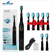Новинка Seago Sonic электрическая зубная щетка SG-507 для взрослых с таймером щетка USB зарядное устройство перезаряжаемые зубные щетки/сменные насадки/коробка