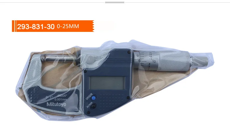 Mitutoyo 0 1 дюйм 25 мм 293 821 30 детской 831 цифровые наружные Микрометры SX|Микрометры| |