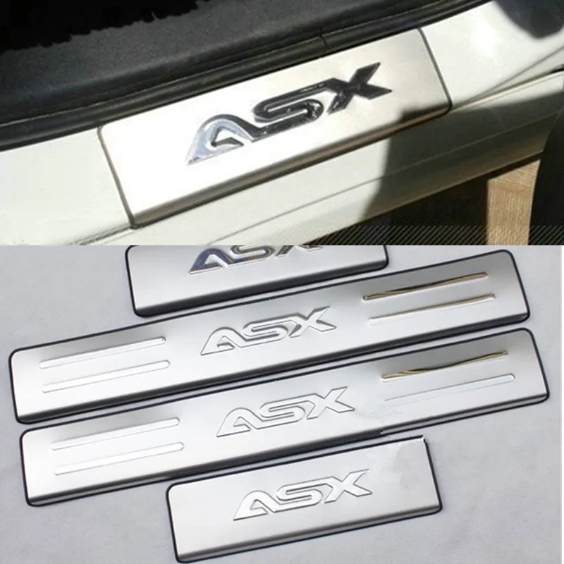 Накладка на порог из нержавеющей стали для Mitsubishi ASX 2011 2012 2013 4 шт./компл.