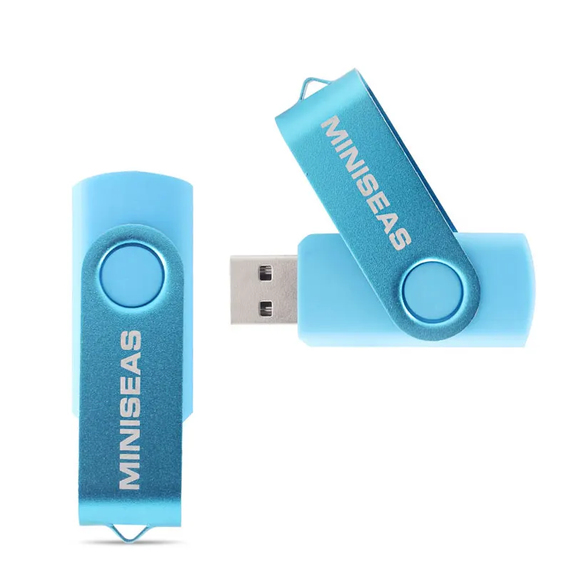 Usb флеш-накопитель Miniseas реальная емкость 10 цветов вращающийся ключ 128 г/16 г/32 г/64 г
