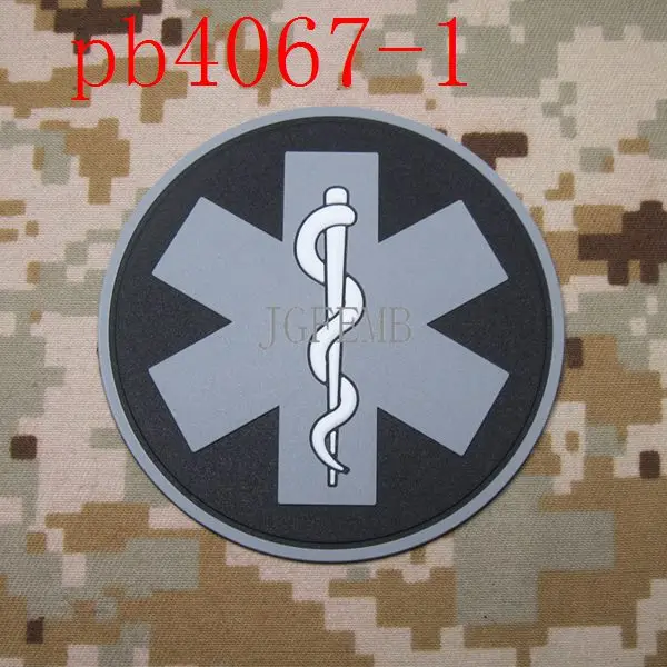 pb4067 Grey DEVGRU медицинский спасательный тактический боевой дух военный Красный Крест 3D ПВХ патч - Цвет: pb4067 Grey