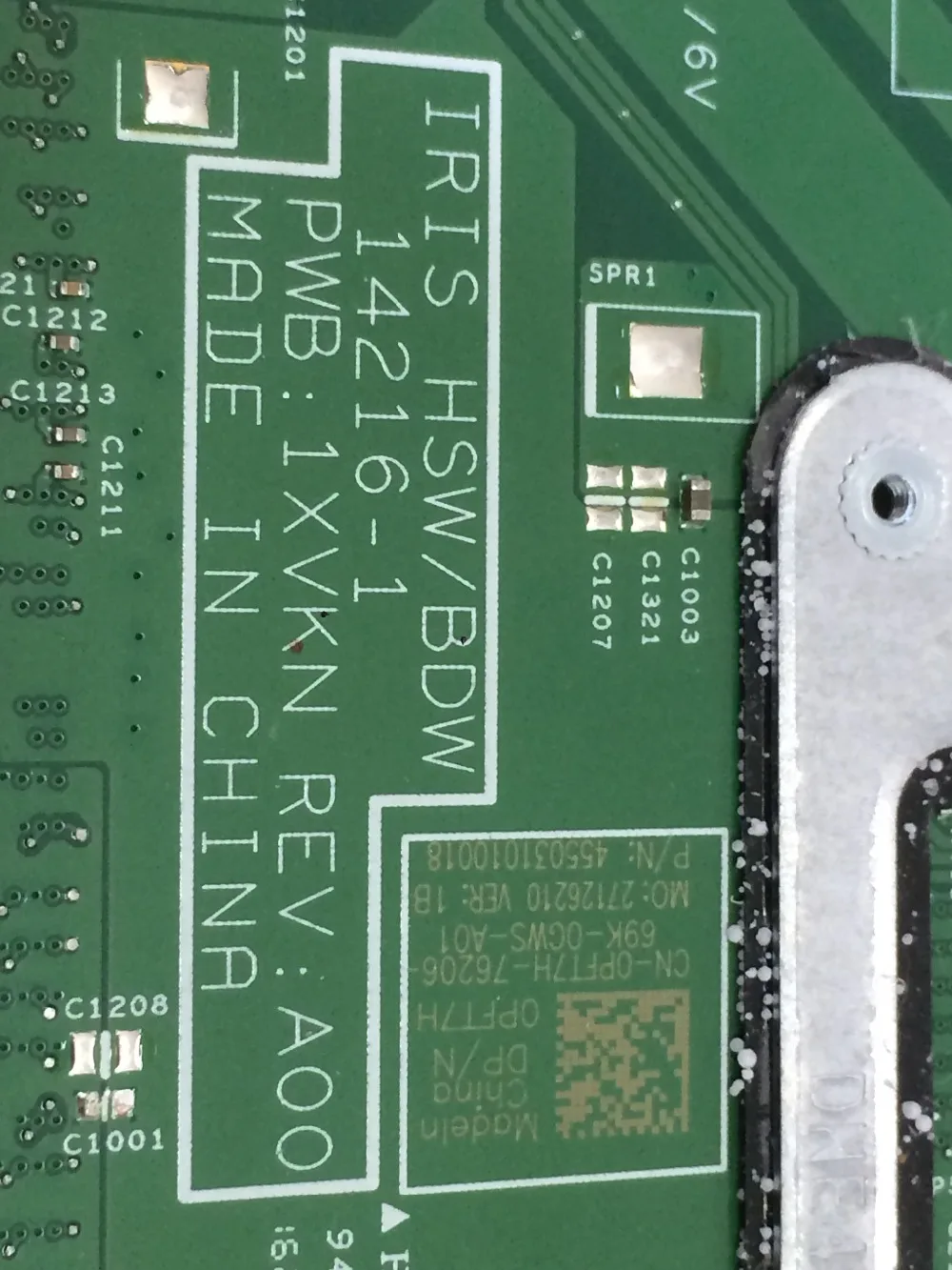 Для DELL 15 3558 материнская плата с I3 5015U 2 1 ГГц cpu CN 0MNGP8 MNGP8|Материнские платы для