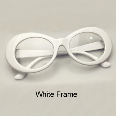 White Frame Ralferty ретро овальные солнцезащитные очки модные солнцезащитные очки для мужчин и женщин Винтажные белые UV400 Солнцезащитные очки женские мужские очки - Цвет линз: White Frame