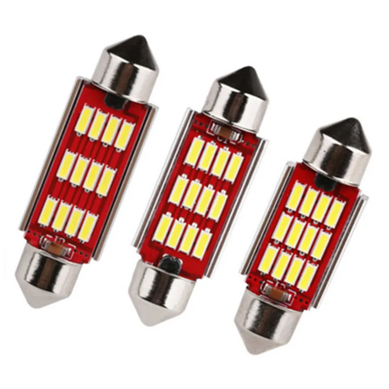 1 шт. настольная лампа 31 мм 36 39 42 Светодиодная C5W C10W 4014 SMD Canbus Error Free авто Интерьер Doom