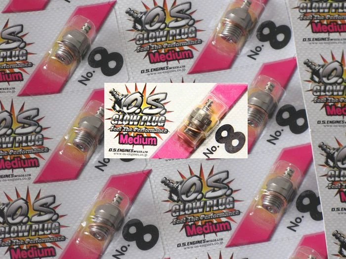 6pcs/lot O.S. OS8 medium plug N Glow Plugs No. 8 OS 8+Free shipping | Игрушки и хобби