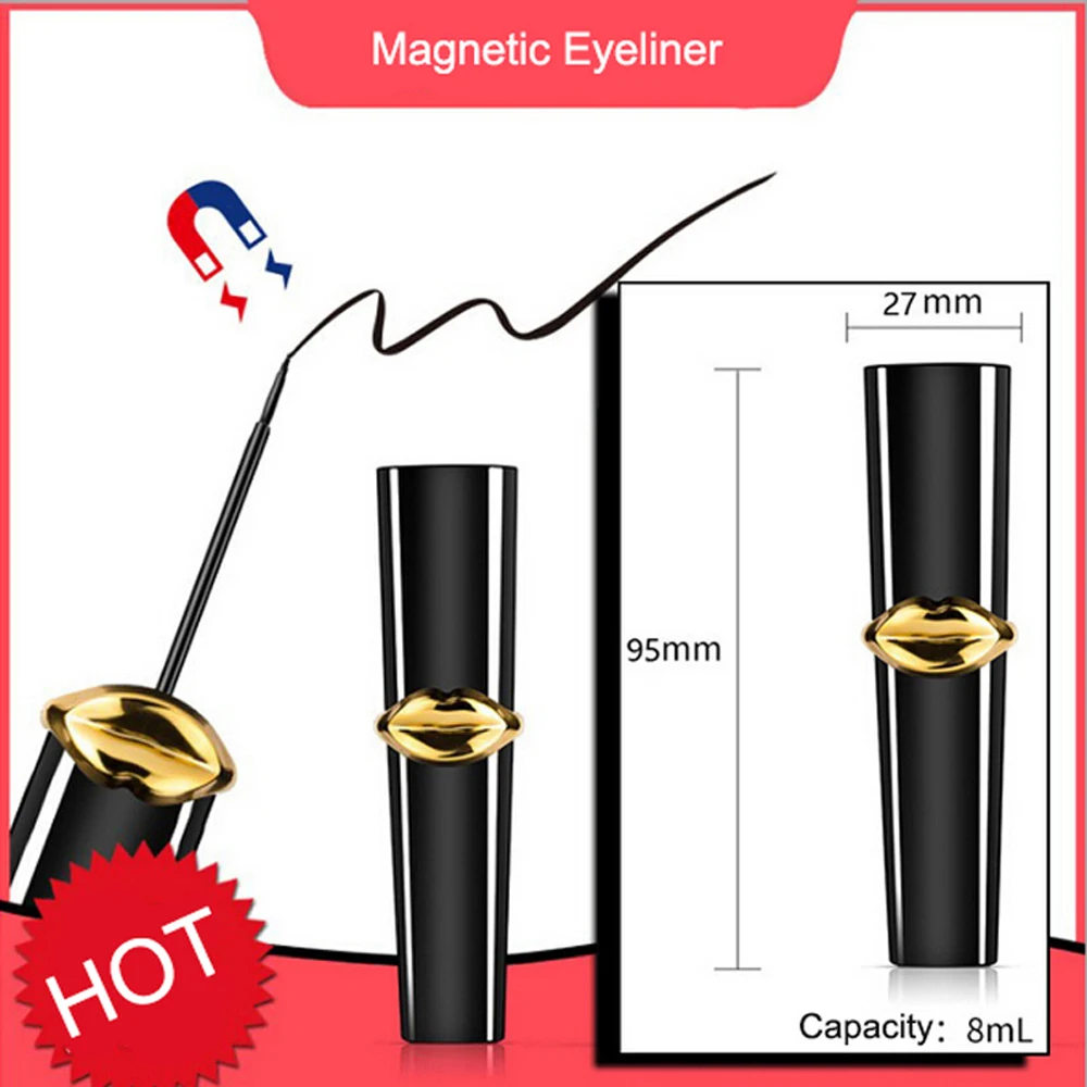 

New Magnetic Liquid Eyeliner Waterproof Sweat-proof Fast Drying Lasting Cosmetics eye makeup