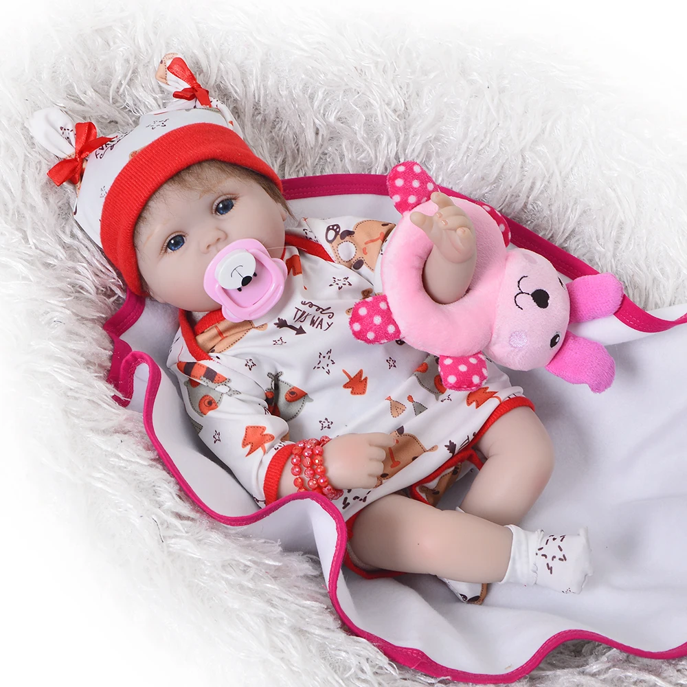 42 см Реалистичная тканевая виниловая Кукла Reborn Baby 17 дюймов очаровательные