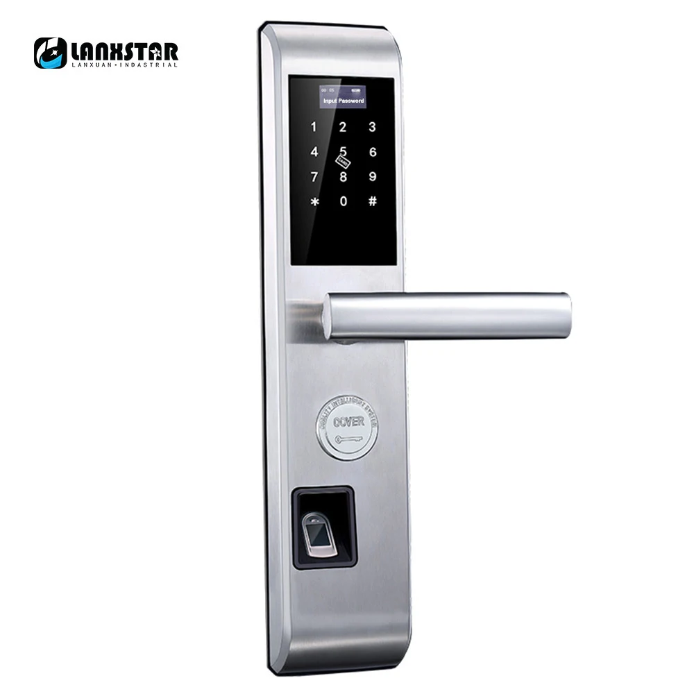 Смарт замок с паролем и отпечатком пальца Bluetooth приложение Блокировка от кражи