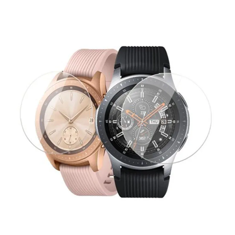 

2 x Smartwatch Display Clear Protective Film Protection For Samsung Galaxy Watch 42MM 46MM Tempered Glass Screen Protector Cover